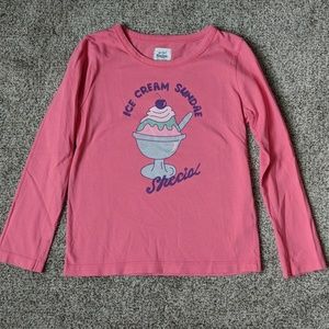Mini Boden ice cream tee, size 5-6, EUC
